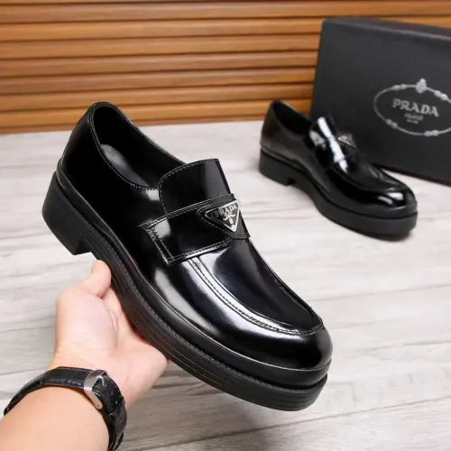 Cheap Prada Leather Shoes For Men #1416120 Replica Wholesale [$100.00 USD] [ITEM#1416120] on Replica Prada Leather Shoes
