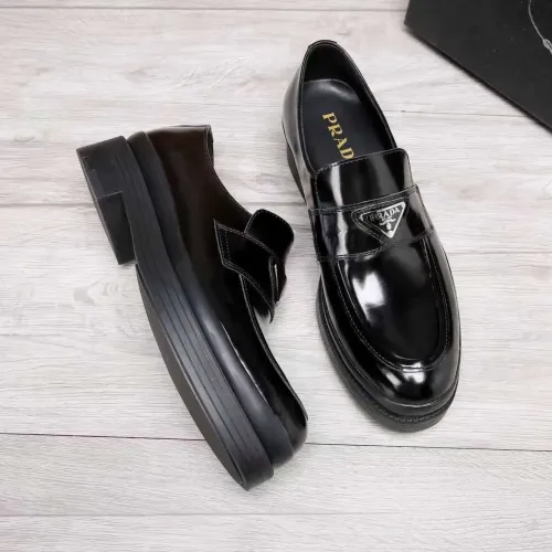 Cheap Prada Leather Shoes For Men #1416120 Replica Wholesale [$100.00 USD] [ITEM#1416120] on Replica Prada Leather Shoes