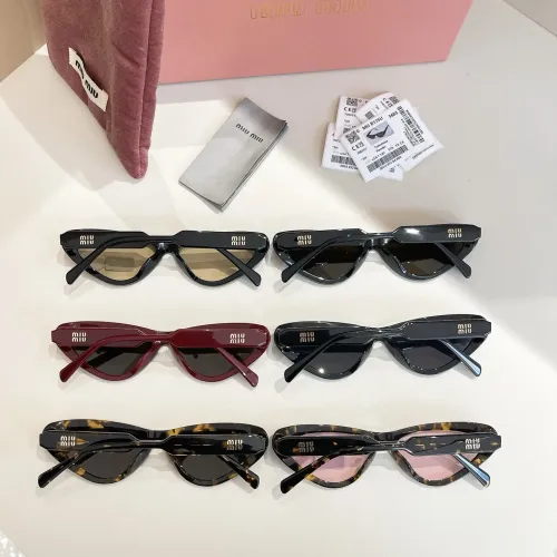 Cheap MIU MIU AAA Quality Sunglasses #1416284 Replica Wholesale [$60.00 USD] [ITEM#1416284] on Replica MIU MIU AAA Sunglasses