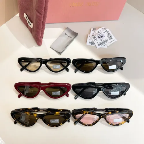 Cheap MIU MIU AAA Quality Sunglasses #1416289 Replica Wholesale [$60.00 USD] [ITEM#1416289] on Replica MIU MIU AAA Sunglasses