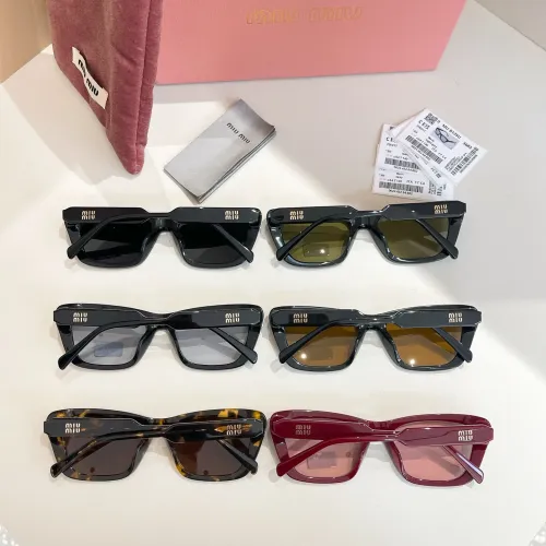 Cheap MIU MIU AAA Quality Sunglasses #1416295 Replica Wholesale [$60.00 USD] [ITEM#1416295] on Replica MIU MIU AAA Sunglasses