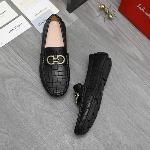 Cheap Salvatore Ferragamo Leather Shoes For Men #1416442 Replica Wholesale [$76.00 USD] [ITEM#1416442] on Replica Salvatore Ferragamo Leather Shoes