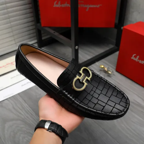 Cheap Salvatore Ferragamo Leather Shoes For Men #1416442 Replica Wholesale [$76.00 USD] [ITEM#1416442] on Replica Salvatore Ferragamo Leather Shoes