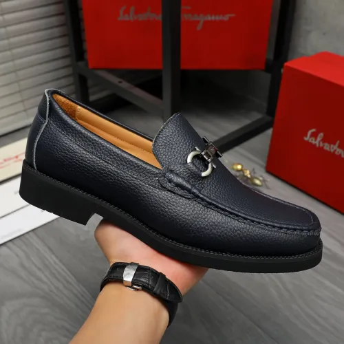 Cheap Salvatore Ferragamo Leather Shoes For Men #1416443 Replica Wholesale [$98.00 USD] [ITEM#1416443] on Replica Salvatore Ferragamo Leather Shoes