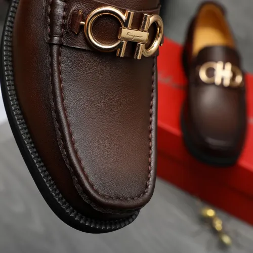 Cheap Salvatore Ferragamo Leather Shoes For Men #1416447 Replica Wholesale [$98.00 USD] [ITEM#1416447] on Replica Salvatore Ferragamo Leather Shoes