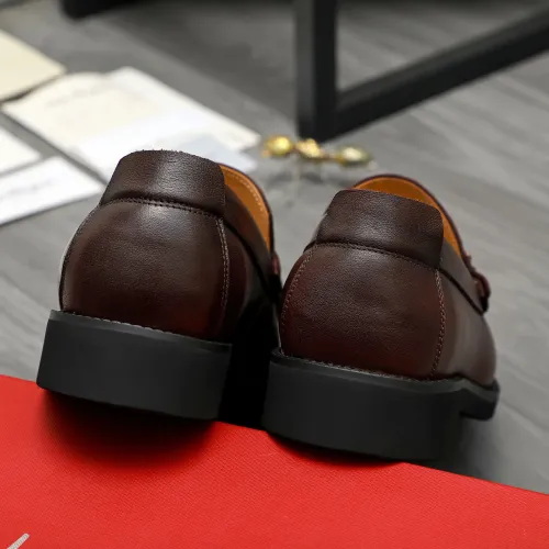 Cheap Salvatore Ferragamo Leather Shoes For Men #1416447 Replica Wholesale [$98.00 USD] [ITEM#1416447] on Replica Salvatore Ferragamo Leather Shoes
