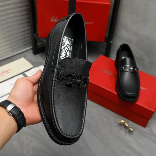 Cheap Salvatore Ferragamo Leather Shoes For Men #1416448 Replica Wholesale [$98.00 USD] [ITEM#1416448] on Replica Salvatore Ferragamo Leather Shoes