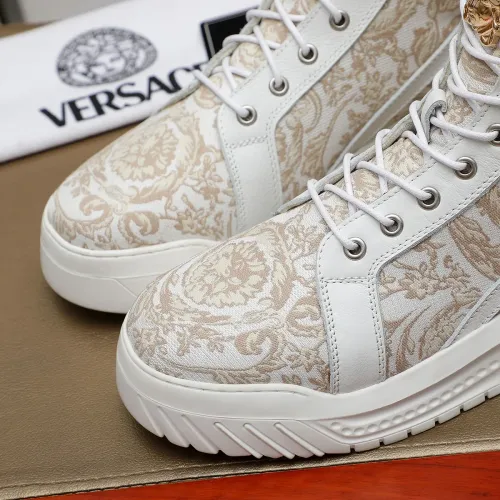 Cheap Versace High Tops Shoes For Men #1416494 Replica Wholesale [$85.00 USD] [ITEM#1416494] on Replica Versace High Tops Shoes