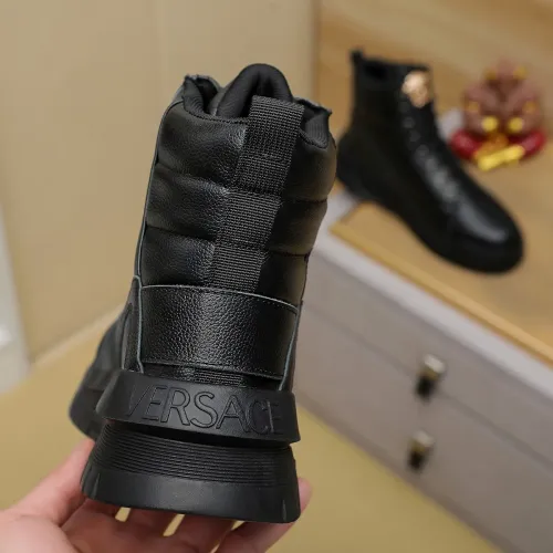 Cheap Versace High Tops Shoes For Men #1416496 Replica Wholesale [$85.00 USD] [ITEM#1416496] on Replica Versace High Tops Shoes
