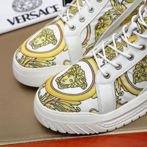 Cheap Versace High Tops Shoes For Men #1416497 Replica Wholesale [$85.00 USD] [ITEM#1416497] on Replica Versace High Tops Shoes