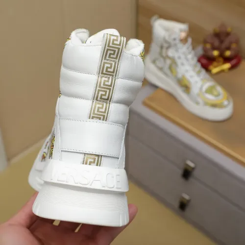 Cheap Versace High Tops Shoes For Men #1416497 Replica Wholesale [$85.00 USD] [ITEM#1416497] on Replica Versace High Tops Shoes
