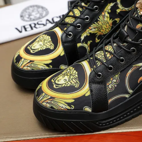 Cheap Versace High Tops Shoes For Men #1416498 Replica Wholesale [$85.00 USD] [ITEM#1416498] on Replica Versace High Tops Shoes