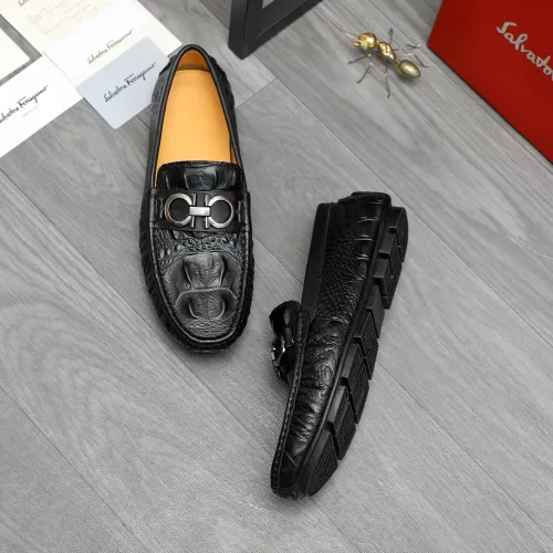 Cheap Salvatore Ferragamo Leather Shoes For Men #1416523 Replica Wholesale [$76.00 USD] [ITEM#1416523] on Replica Salvatore Ferragamo Leather Shoes