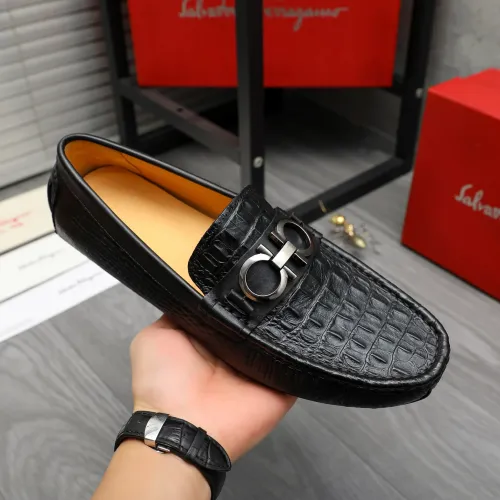Cheap Salvatore Ferragamo Leather Shoes For Men #1416524 Replica Wholesale [$76.00 USD] [ITEM#1416524] on Replica Salvatore Ferragamo Leather Shoes