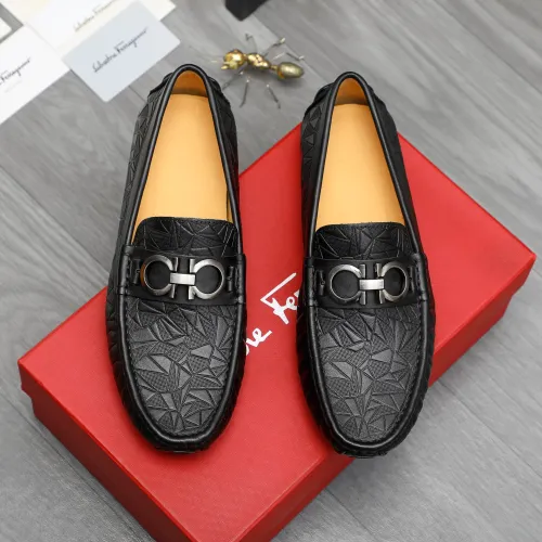 Cheap Salvatore Ferragamo Leather Shoes For Men #1416525 Replica Wholesale [$76.00 USD] [ITEM#1416525] on Replica Salvatore Ferragamo Leather Shoes