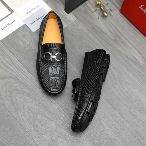 Cheap Salvatore Ferragamo Leather Shoes For Men #1416526 Replica Wholesale [$76.00 USD] [ITEM#1416526] on Replica Salvatore Ferragamo Leather Shoes