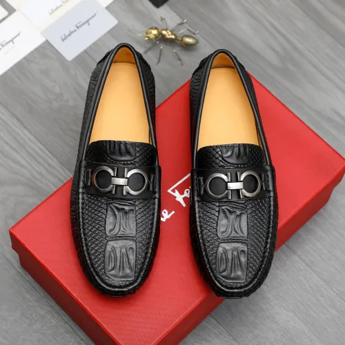 Cheap Salvatore Ferragamo Leather Shoes For Men #1416526 Replica Wholesale [$76.00 USD] [ITEM#1416526] on Replica Salvatore Ferragamo Leather Shoes
