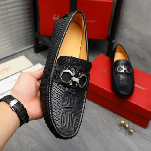 Cheap Salvatore Ferragamo Leather Shoes For Men #1416526 Replica Wholesale [$76.00 USD] [ITEM#1416526] on Replica Salvatore Ferragamo Leather Shoes