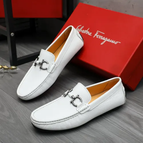 Cheap Salvatore Ferragamo Leather Shoes For Men #1416527 Replica Wholesale [$76.00 USD] [ITEM#1416527] on Replica Salvatore Ferragamo Leather Shoes