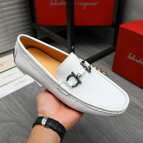 Cheap Salvatore Ferragamo Leather Shoes For Men #1416527 Replica Wholesale [$76.00 USD] [ITEM#1416527] on Replica Salvatore Ferragamo Leather Shoes