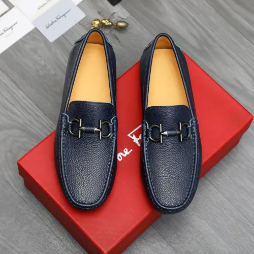 Cheap Salvatore Ferragamo Leather Shoes For Men #1416528 Replica Wholesale [$76.00 USD] [ITEM#1416528] on Replica Salvatore Ferragamo Leather Shoes