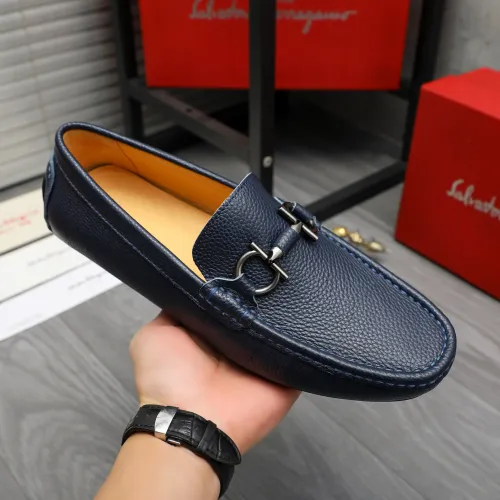 Cheap Salvatore Ferragamo Leather Shoes For Men #1416528 Replica Wholesale [$76.00 USD] [ITEM#1416528] on Replica Salvatore Ferragamo Leather Shoes