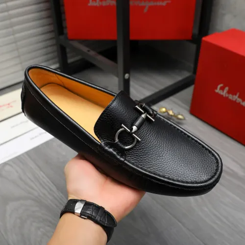 Cheap Salvatore Ferragamo Leather Shoes For Men #1416529 Replica Wholesale [$76.00 USD] [ITEM#1416529] on Replica Salvatore Ferragamo Leather Shoes