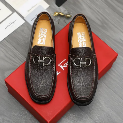 Cheap Salvatore Ferragamo Leather Shoes For Men #1416536 Replica Wholesale [$96.00 USD] [ITEM#1416536] on Replica Salvatore Ferragamo Leather Shoes