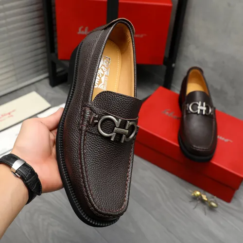 Cheap Salvatore Ferragamo Leather Shoes For Men #1416536 Replica Wholesale [$96.00 USD] [ITEM#1416536] on Replica Salvatore Ferragamo Leather Shoes