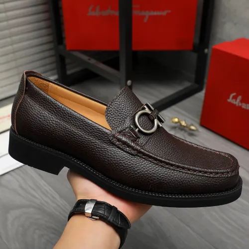 Cheap Salvatore Ferragamo Leather Shoes For Men #1416536 Replica Wholesale [$96.00 USD] [ITEM#1416536] on Replica Salvatore Ferragamo Leather Shoes