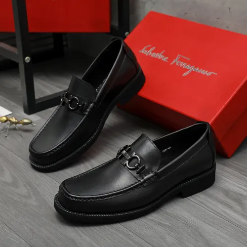 Cheap Salvatore Ferragamo Leather Shoes For Men #1416539 Replica Wholesale [$96.00 USD] [ITEM#1416539] on Replica Salvatore Ferragamo Leather Shoes
