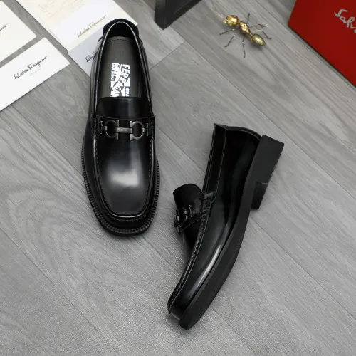 Cheap Salvatore Ferragamo Leather Shoes For Men #1416540 Replica Wholesale [$96.00 USD] [ITEM#1416540] on Replica Salvatore Ferragamo Leather Shoes