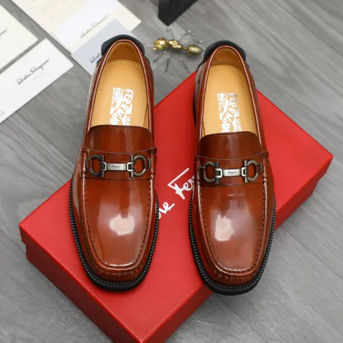 Cheap Salvatore Ferragamo Leather Shoes For Men #1416541 Replica Wholesale [$96.00 USD] [ITEM#1416541] on Replica Salvatore Ferragamo Leather Shoes
