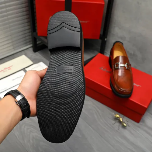 Cheap Salvatore Ferragamo Leather Shoes For Men #1416541 Replica Wholesale [$96.00 USD] [ITEM#1416541] on Replica Salvatore Ferragamo Leather Shoes