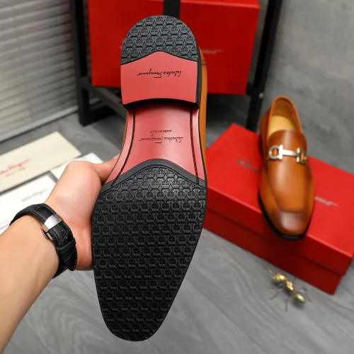 Cheap Salvatore Ferragamo Leather Shoes For Men #1416542 Replica Wholesale [$88.00 USD] [ITEM#1416542] on Replica Salvatore Ferragamo Leather Shoes