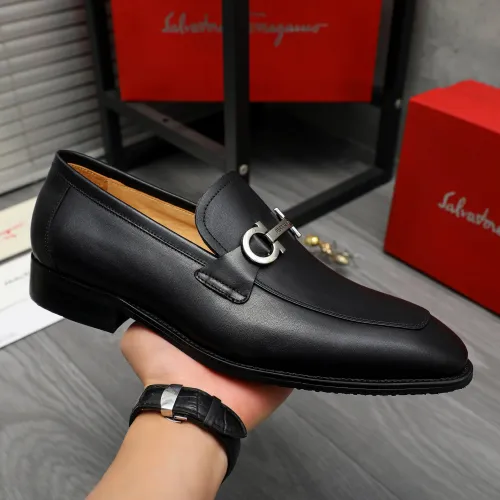 Cheap Salvatore Ferragamo Leather Shoes For Men #1416543 Replica Wholesale [$88.00 USD] [ITEM#1416543] on Replica Salvatore Ferragamo Leather Shoes