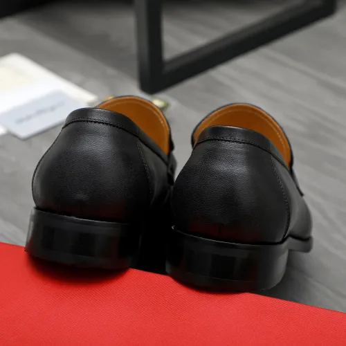 Cheap Salvatore Ferragamo Leather Shoes For Men #1416543 Replica Wholesale [$88.00 USD] [ITEM#1416543] on Replica Salvatore Ferragamo Leather Shoes