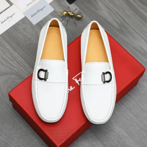 Cheap Salvatore Ferragamo Leather Shoes For Men #1416548 Replica Wholesale [$76.00 USD] [ITEM#1416548] on Replica Salvatore Ferragamo Leather Shoes