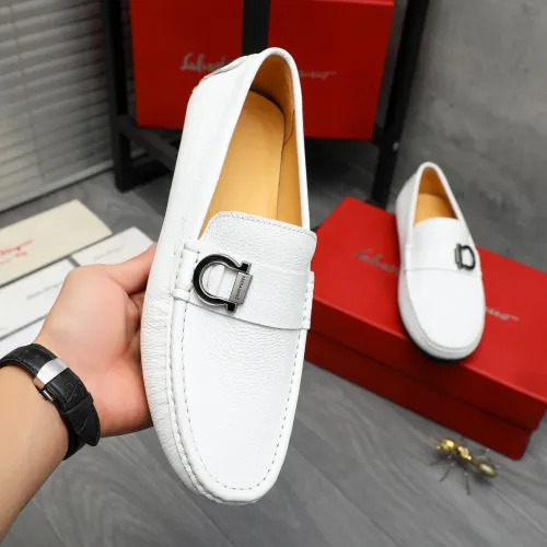 Cheap Salvatore Ferragamo Leather Shoes For Men #1416548 Replica Wholesale [$76.00 USD] [ITEM#1416548] on Replica Salvatore Ferragamo Leather Shoes