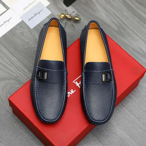 Cheap Salvatore Ferragamo Leather Shoes For Men #1416549 Replica Wholesale [$76.00 USD] [ITEM#1416549] on Replica Salvatore Ferragamo Leather Shoes