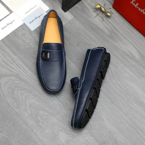 Cheap Salvatore Ferragamo Leather Shoes For Men #1416549 Replica Wholesale [$76.00 USD] [ITEM#1416549] on Replica Salvatore Ferragamo Leather Shoes