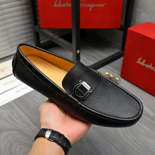 Cheap Salvatore Ferragamo Leather Shoes For Men #1416550 Replica Wholesale [$76.00 USD] [ITEM#1416550] on Replica Salvatore Ferragamo Leather Shoes