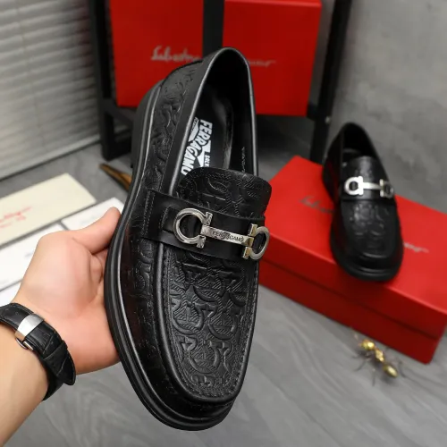 Cheap Salvatore Ferragamo Leather Shoes For Men #1416551 Replica Wholesale [$88.00 USD] [ITEM#1416551] on Replica Salvatore Ferragamo Leather Shoes