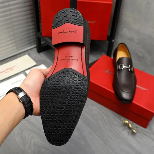 Cheap Salvatore Ferragamo Leather Shoes For Men #1416552 Replica Wholesale [$88.00 USD] [ITEM#1416552] on Replica Salvatore Ferragamo Leather Shoes