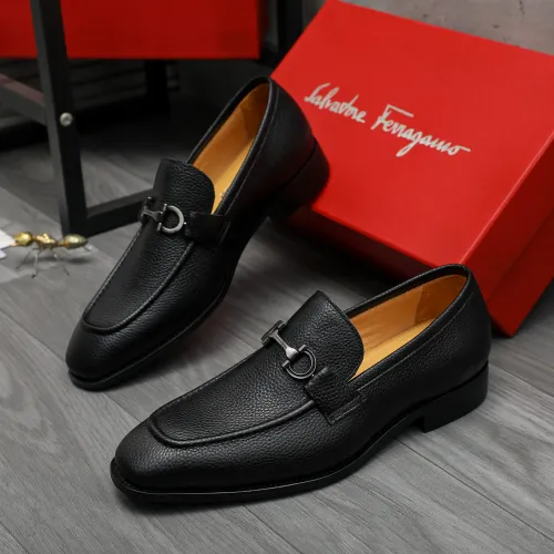 Salvatore Ferragamo Leather Shoes For Men #1416553