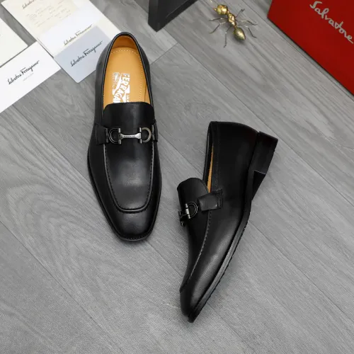 Cheap Salvatore Ferragamo Leather Shoes For Men #1416554 Replica Wholesale [$88.00 USD] [ITEM#1416554] on Replica Salvatore Ferragamo Leather Shoes