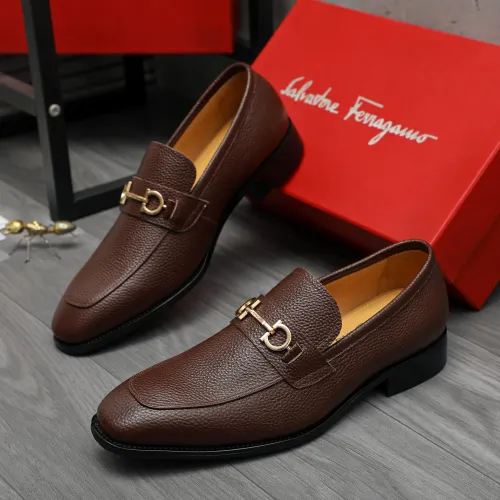 Salvatore Ferragamo Leather Shoes For Men #1416556