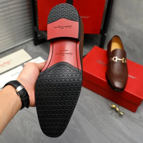 Cheap Salvatore Ferragamo Leather Shoes For Men #1416556 Replica Wholesale [$88.00 USD] [ITEM#1416556] on Replica Salvatore Ferragamo Leather Shoes
