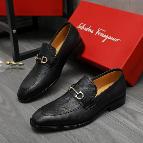 Salvatore Ferragamo Leather Shoes For Men #1416559