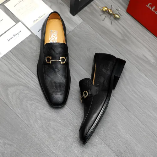 Cheap Salvatore Ferragamo Leather Shoes For Men #1416559 Replica Wholesale [$88.00 USD] [ITEM#1416559] on Replica Salvatore Ferragamo Leather Shoes